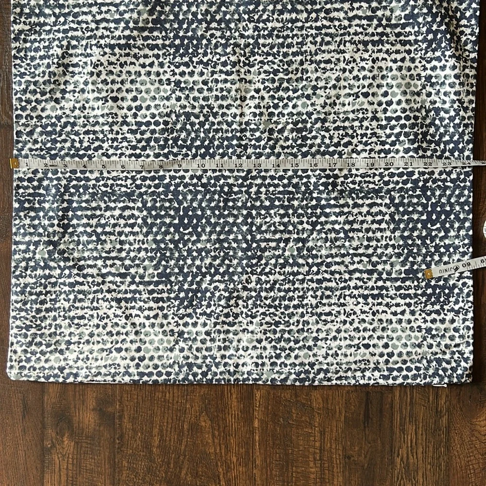 Blue, Gray, and White Patterned Pillow Cover